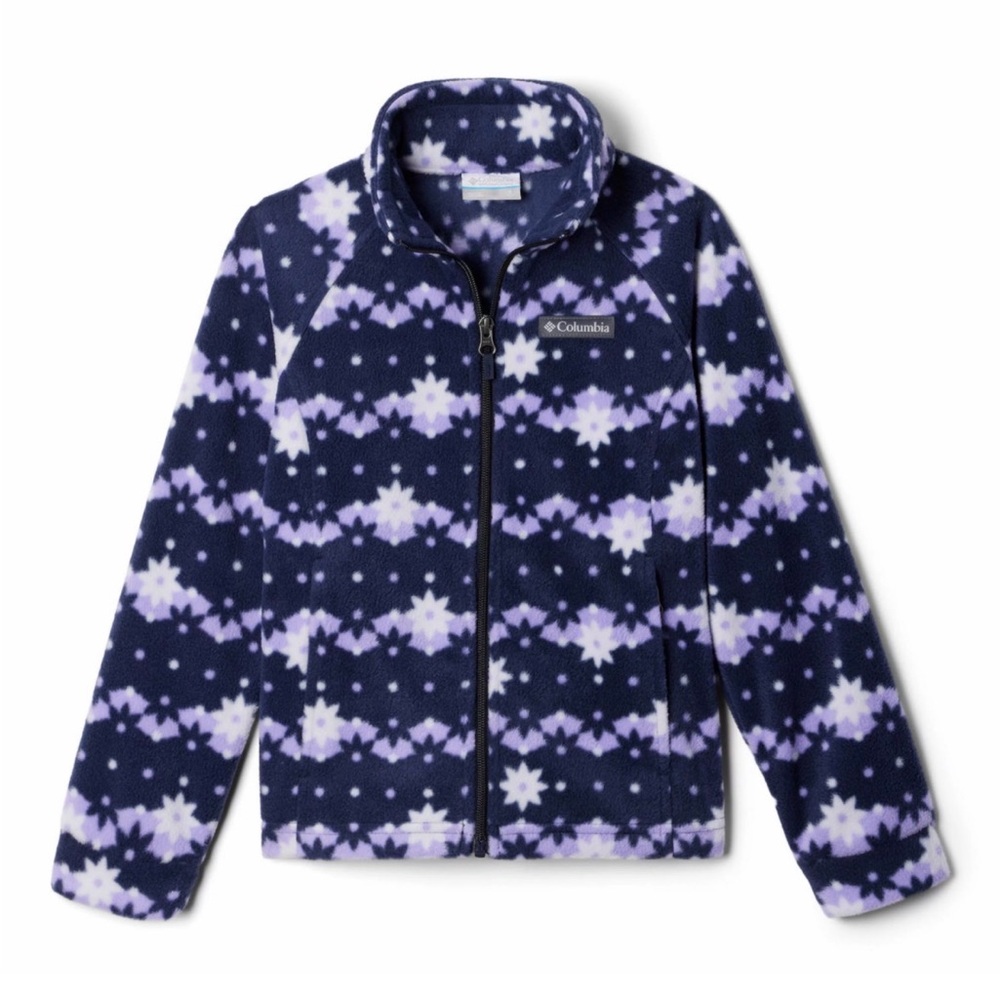 Columbia Benton Springs II printed fleece jacket size 7-8